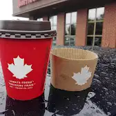 Tim Hortons storefront and interior at 134 Victoria Rd, Lunenburg, NS