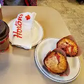 Tim Hortons storefront and interior at 134 Victoria Rd, Lunenburg, NS