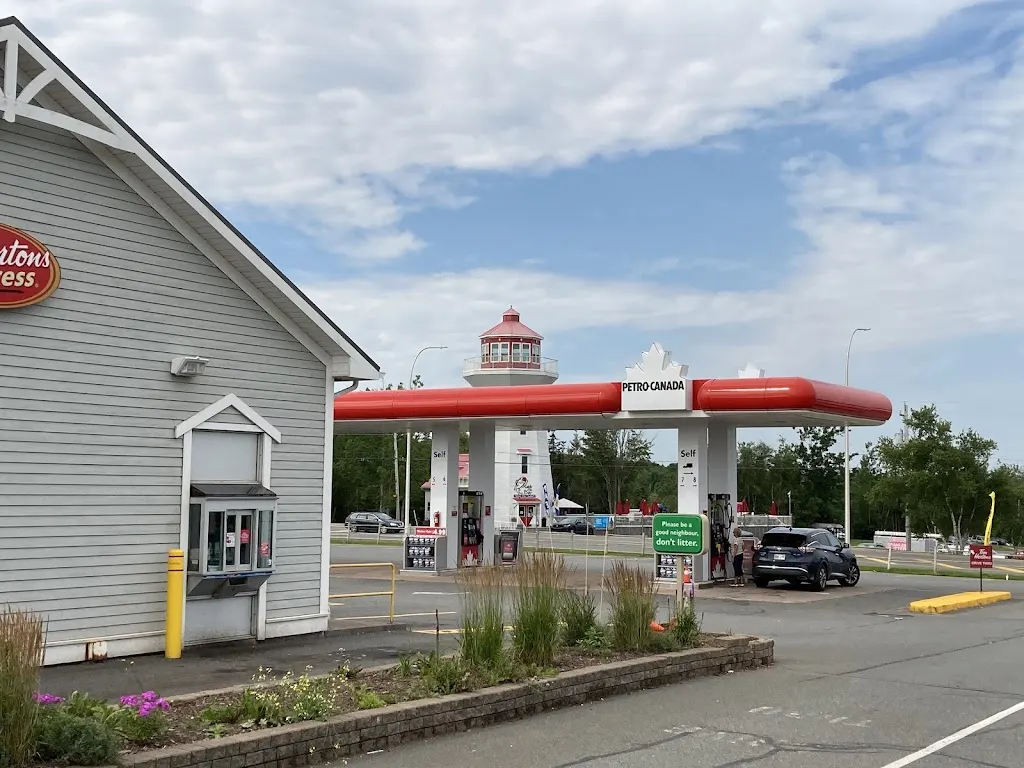 Tim Hortons storefront and interior at 10639 Highway 2, Masstown, NS