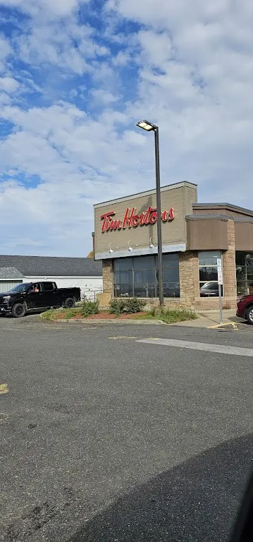 Tim Hortons storefront and interior at 8226 Highway # 1, Meteghan, NS