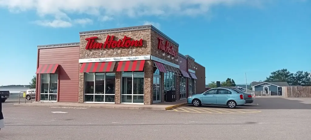 Tim Hortons storefront and interior at 603 Reeves, Port Hawkesbury, NS