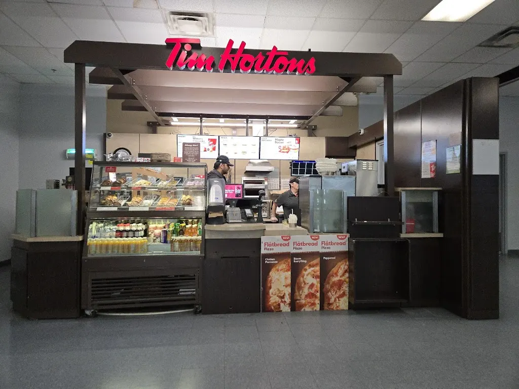 Tim Hortons storefront and interior at 500 Bayly Street East - Employee Access Only, Ajax, ON