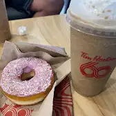 Tim Hortons storefront and interior at 488 Main St South, Alexandria, ON