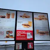 Tim Hortons storefront and interior at 108 County Rd 17 St Phillipe St, Alfred, ON