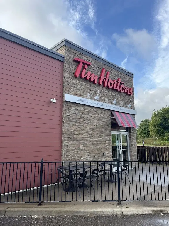Tim Hortons storefront and interior at 19407 Opeongo Line, Barry's Bay, ON