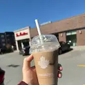 Tim Hortons storefront and interior at 5 Patterson Street North, Beeton, ON