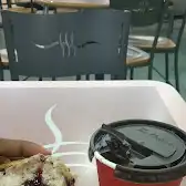 Tim Hortons storefront and interior at 165 College Street East, Belleville, ON