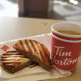 Tim Hortons storefront and interior at 470 Dundas St East, Belleville, ON