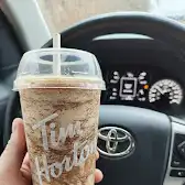 Tim Hortons storefront and interior at 22374 Little John Rd, Bothwell, ON