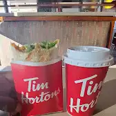 Tim Hortons storefront and interior at 530-544  Holland St W, Bradford, ON