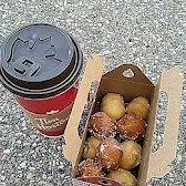 Tim Hortons storefront and interior at 177 Paris Rd, Brantford, ON