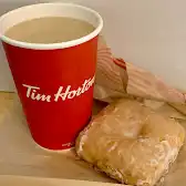 Tim Hortons storefront and interior at 226 West St, Brantford, ON