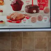 Tim Hortons storefront and interior at 1240 Burloak Dr, Burlington, ON