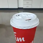 Tim Hortons storefront and interior at 301 Water St South, Cambridge, ON