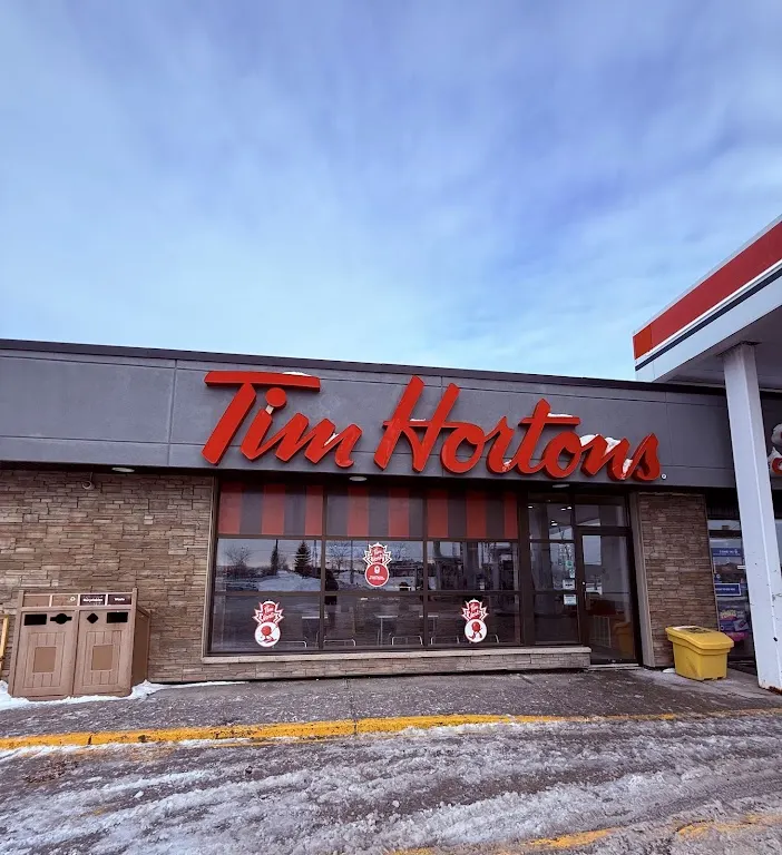 Tim Hortons storefront and interior at 10418 Hwy 7, Carleton Place, ON