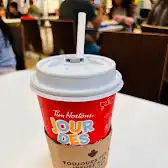Tim Hortons storefront and interior at 1 Bass Pro Mills Dr, Concord, ON