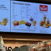 Tim Hortons storefront and interior at 9151 Keele St, Concord, ON