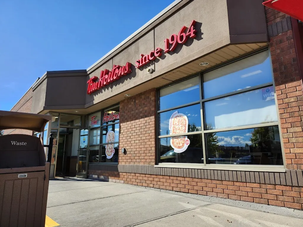 Tim Hortons storefront and interior at 81 Tollgate Rd West, Cornwall, ON