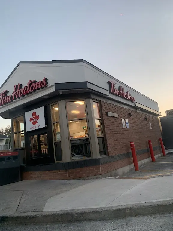 Tim Hortons storefront and interior at 373 Montreal Rd, Cornwall, ON