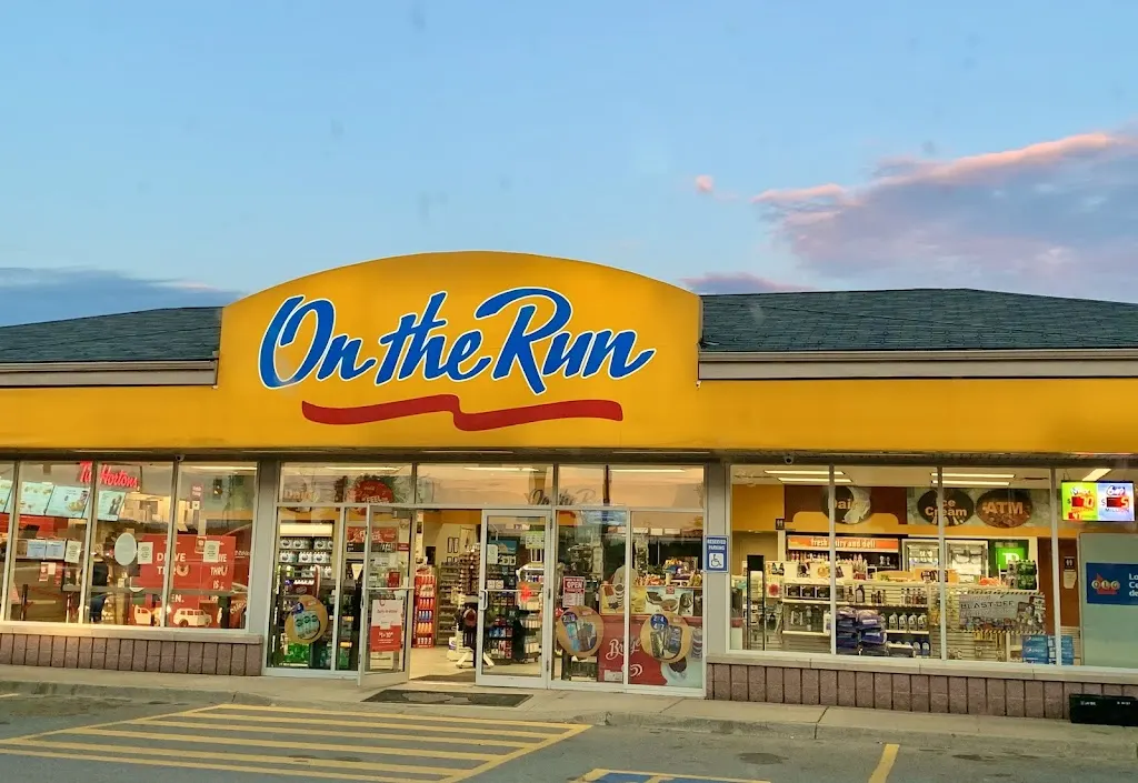 Tim Hortons storefront and interior at 601 Main St East, Dundalk, ON