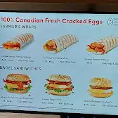 Tim Hortons storefront and interior at 200 Sherway Dr, Etobicoke, ON