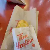 Tim Hortons storefront and interior at 200 Sherway Dr, Etobicoke, ON