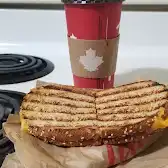 Tim Hortons storefront and interior at 733 Kipling Ave, Etobicoke, ON