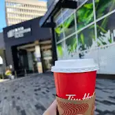 Tim Hortons storefront and interior at 3300 Bloor Street West Bloor Islington Place, Etobicoke, ON