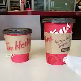 Tim Hortons storefront and interior at 5555 Eglinton Ave West, Etobicoke, ON