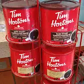 Tim Hortons storefront and interior at 23 Lindsay St, Fenelon Falls, ON