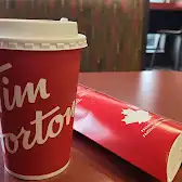 Tim Hortons storefront and interior at 80 Victoria St South, Goderich, ON