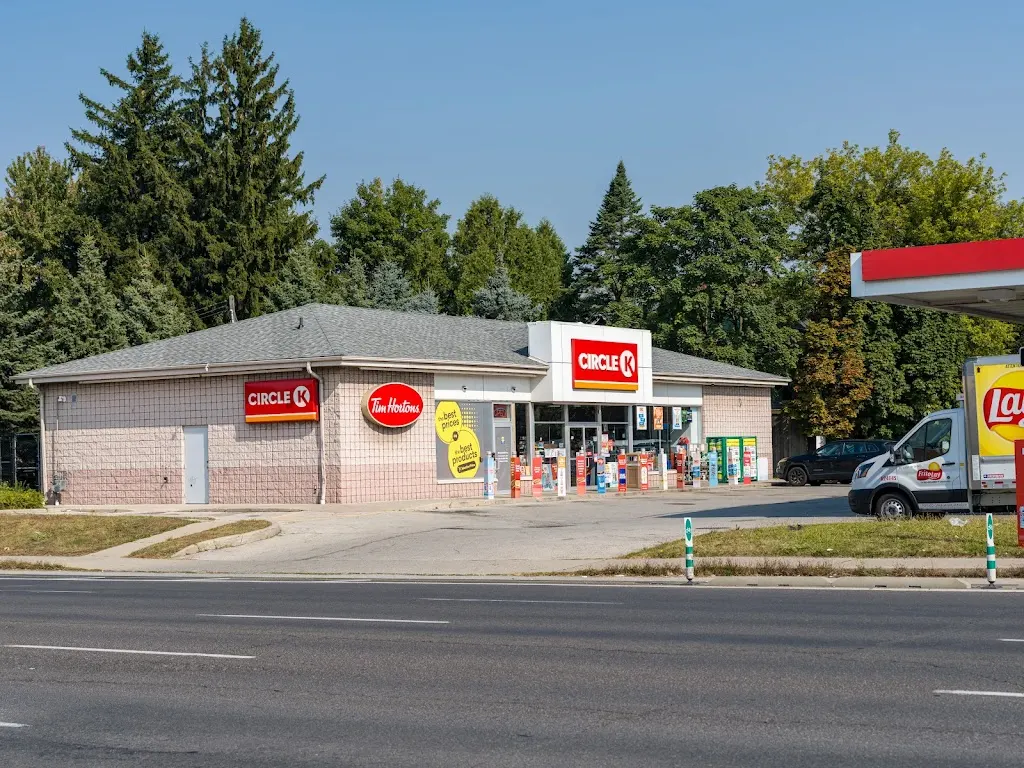 Tim Hortons storefront and interior at 648 King St West, Hamilton, ON