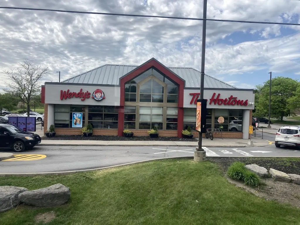 Tim Hortons storefront and interior at 6 Edgewater Road, Kanata, ON