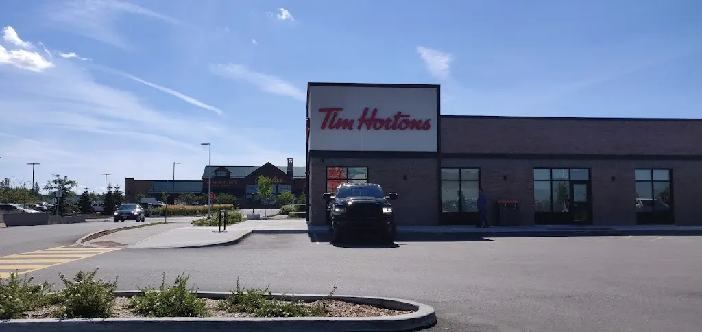 Tim Hortons storefront and interior at 501 Terry Fox Dr, Kanata, ON