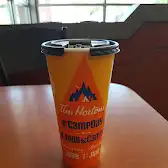 Tim Hortons storefront and interior at 70 Government Rd East, Kirkland Lake, ON