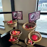 Tim Hortons storefront and interior at 638 Belmont Ave West, Kitchener, ON