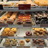 Tim Hortons storefront and interior at 255 Talbot St W, Leamington, ON