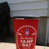 Tim Hortons storefront and interior at 146 Clarke Sideroad, London, ON