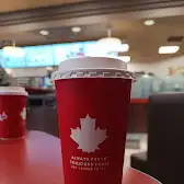 Tim Hortons storefront and interior at 1325 Trafalgar Street, London, ON