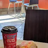 Tim Hortons storefront and interior at 1751 Dundas St East, London, ON