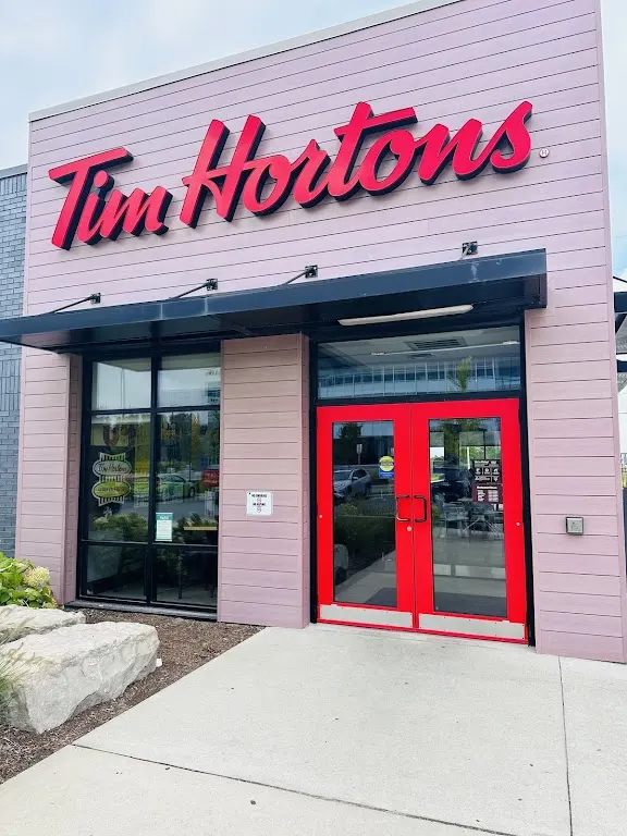 Tim Hortons storefront and interior at 1880 Oxford St. West, London, ON