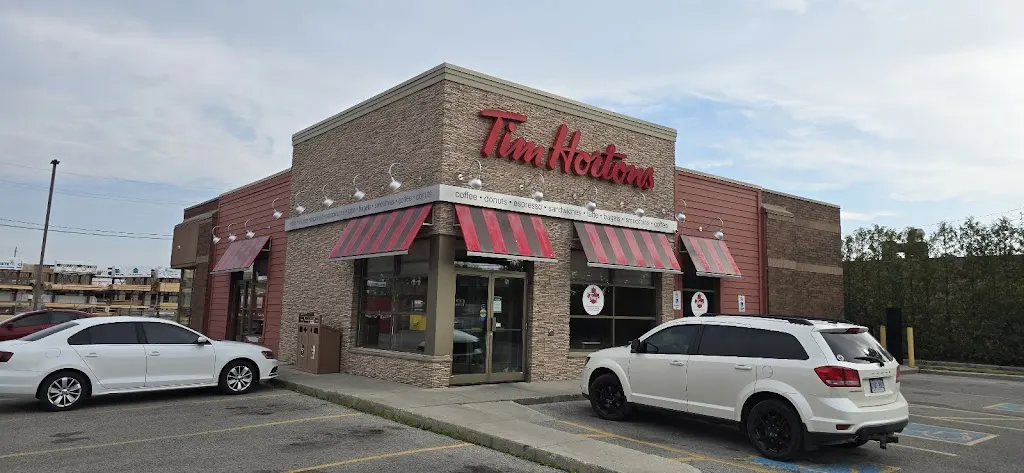 Tim Hortons storefront and interior at 2094 Dundas St, London, ON