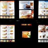 Tim Hortons storefront and interior at 7828 Kennedy Rd, Markham, ON