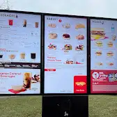 Tim Hortons storefront and interior at 9970 Markham Rd, Markham, ON