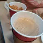 Tim Hortons storefront and interior at 433 Steeles Ave E, Milton, ON