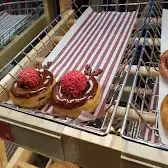 Tim Hortons storefront and interior at 900 Steeles Ave, Milton, ON