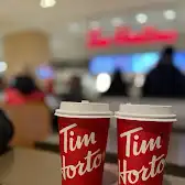 Tim Hortons storefront and interior at 100 Bayshore Dr, Nepean, ON