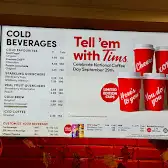 Tim Hortons storefront and interior at 1-5470 Drummond Road, Niagara Falls, ON