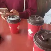 Tim Hortons storefront and interior at 4725 Dorchester Rd, Niagara Falls, ON