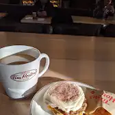Tim Hortons storefront and interior at 1060 Finch Ave West, North York, ON